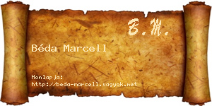 Béda Marcell névjegykártya