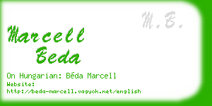 marcell beda business card